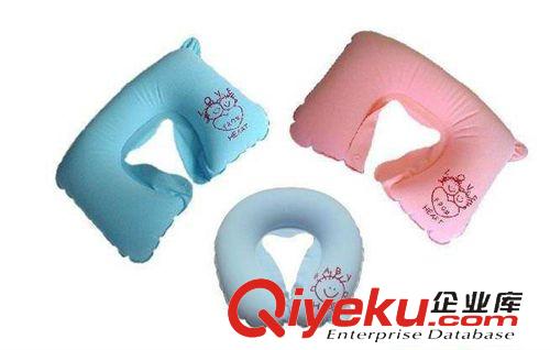 充氣枕頭系列/pillow 工廠生產直銷PVC充氣植絨休閑枕頭 U型圓形各種款式可定制原始圖片3