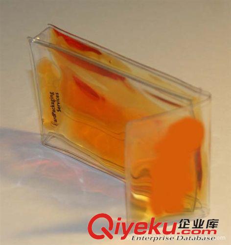 PVC袋子系列/PVC bag 廠家生產(chǎn)批發(fā)供應PVC電壓包 PVC化妝品帶股條拉鏈袋 可定制尺寸