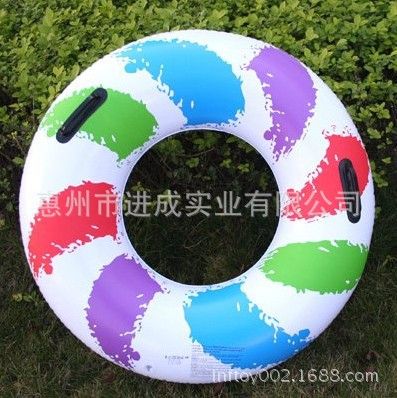 水上玩具类 海之蓝 夏季热销 50-90充气水晶游泳圈 新款品牌升级加厚泳