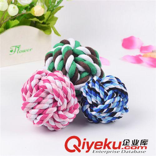 貓狗玩具 CT00030寵物棉繩玩具彩虹球棉繩球（新價）原始圖片2