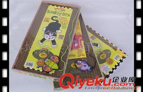 貓抓板 fat cat 大毛線貓抓盒 貓抓板 雙面使用 貓抓瓦楞板 木天蓼