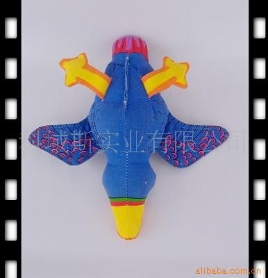狗玩具 內(nèi)置發(fā)聲氣囊和響紙 毛絨發(fā)聲玩具 發(fā)聲動物玩具 狗玩具批發(fā) 49大藍鳥 美國fatcat原始圖片2