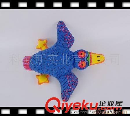 狗玩具 內(nèi)置發(fā)聲氣囊和響紙 毛絨發(fā)聲玩具 發(fā)聲動物玩具 狗玩具批發(fā) 49大藍鳥 美國fatcat原始圖片3