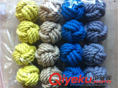 三股棉繩 廠家直銷 寵物用品 狗狗玩具  狗狗用品 寵物棉繩結玩具 棉繩系列原始圖片3