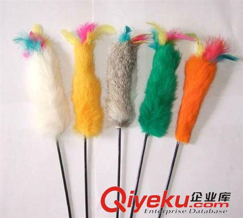 寵物玩具 批發寵物用品 逗貓棒 兔毛逗貓棒 粗毛逗貓棒 貓咪玩具批發原始圖片2