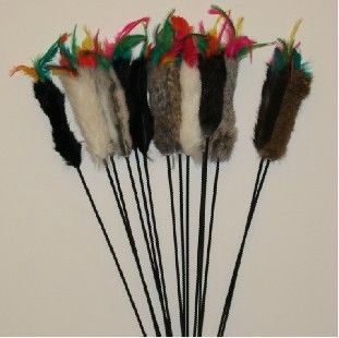寵物玩具 批發寵物用品 逗貓棒 兔毛逗貓棒 粗毛逗貓棒 貓咪玩具批發原始圖片3
