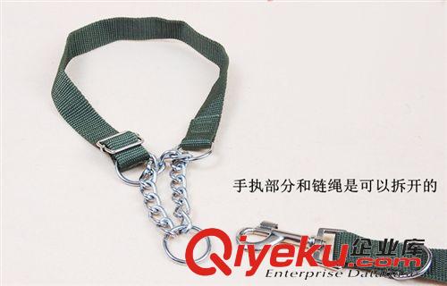 寵物牽引帶 寵物軍綠色頸帶 狗繩子 牽引繩 狗狗頸圈 牽引帶 寵物用品批發(fā)原始圖片2