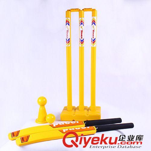 板球CRICKET 印度進口兒童學生用品2個板球拍塑料三立柱板球套裝批發贈收納袋原始圖片2