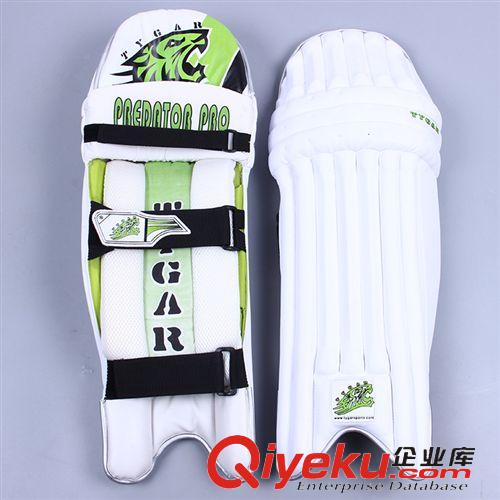 板球防護用具 Predator Pro Pads2015印度進口PU海綿板球手擊球員護膝批發(fā)綠色原始圖片3