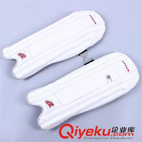 板球防護用具 Wicket Keeping Pads印度進口PU海綿守門手接球員護膝 批發紅色原始圖片2