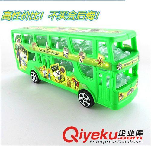 回力車遙控車 慣性公交雙層巴士車兒童禮品小汽車模型玩具批發地攤玩具小額混批