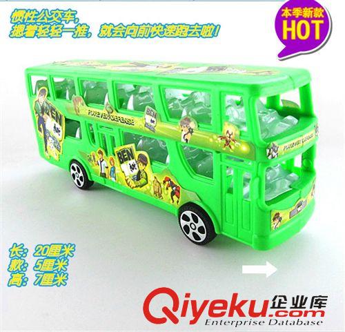 回力車遙控車 慣性公交雙層巴士車兒童禮品小汽車模型玩具批發地攤玩具小額混批原始圖片3