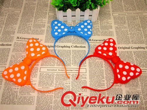 發光玩具 發光蝴蝶結頭箍地攤熱銷玩具批發閃光玩具廠家直銷助威道具批發原始圖片2