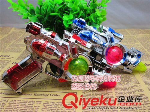 地攤玩具 八音槍 電動玩具槍 帶閃光 地攤玩具 小孩玩具槍 帶音樂原始圖片2