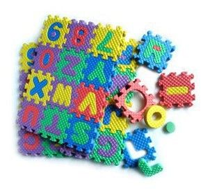 嬰兒玩具 益智玩具兒童智力拼圖地墊拼板數字拼圖英文字母拼圖玩具36片原始圖片2