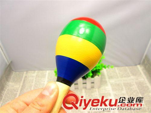 嬰兒玩具 木質玩具批發中號木制沙鈴嬰幼兒益智手抓手握玩具奧爾夫樂器原始圖片2