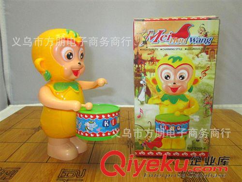 發(fā)條玩具 上鏈發(fā)條玩具孫悟空打鼓美猴王敲鼓地攤玩具批發(fā)廠家直銷小額混批原始圖片3