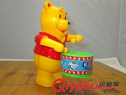 發條玩具 上鏈玩具批發發條玩具熊打鼓小熊敲鼓維尼熊敲鼓小額混批廠家直銷原始圖片3