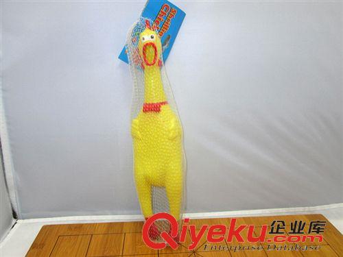創意慘叫減壓玩具 廠家直銷 發泄玩具 搞笑怪叫皮質玩具雞  會叫玩具雞原始圖片3