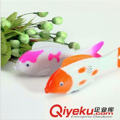 電動，電子玩具 仿真電動自由魚 會跑會搖尾電動魚帶燈帶音樂 兒童玩具 益智玩具原始圖片2