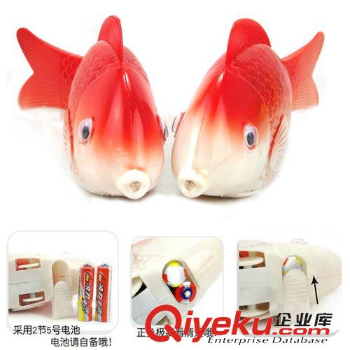 電動，電子玩具 仿真電動自由魚 會跑會搖尾電動魚帶燈帶音樂 兒童玩具 益智玩具原始圖片3