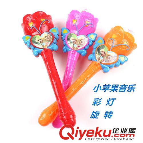 電動，電子玩具 {zx1}款直柄巴拉拉魔法棒 電動音樂旋轉(zhuǎn)投影滿天星魔仙棒 地攤熱賣原始圖片2