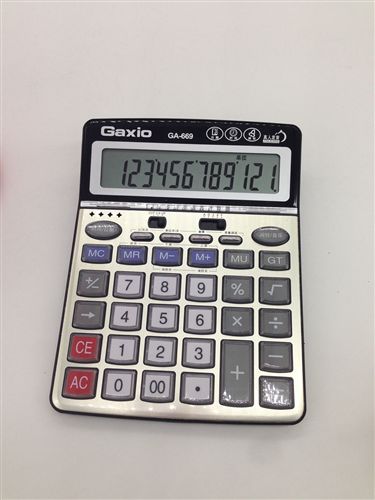 高新龍 高新龍GA-669大號語音計算器 辦公商務型12位數計算機 水晶按鍵原始圖片3