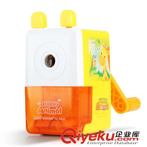 學(xué)生用品系列 zp得力0641削筆器 學(xué)生刀 鉛筆刀 卷筆刀手搖 削筆機(jī)