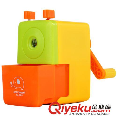 學(xué)生用品系列 得力文具0616削筆器 手搖卷筆刀 手搖削筆器 桌面型削筆刀