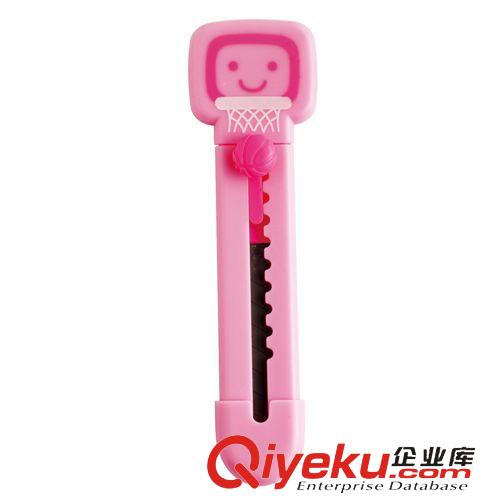 切紙刀系列 得力2021兒童安全卡通小號(hào)美工刀 裁紙刀( 顏色隨機(jī))原始圖片2