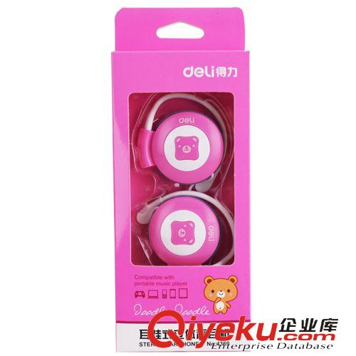 數碼 耗材 得力4369耳掛式立體聲耳機時尚動感音質小巧高保真糖果高兼容1.2M原始圖片3