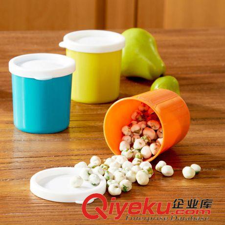 收納系列 F905 炫彩食品級塑料零食密封帶蓋迷你收納盒收納罐210ml原始圖片2