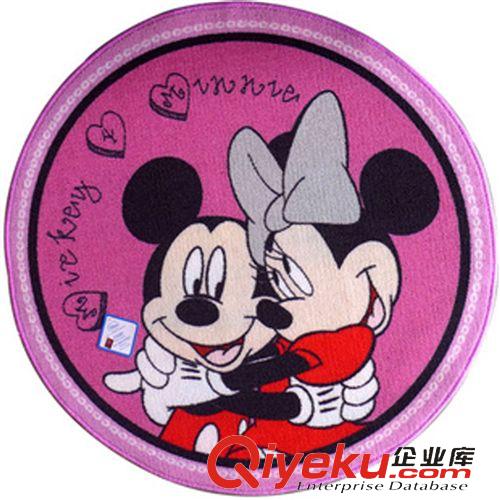 精品推薦 迪士尼 客廳卡通圓形地墊 韓式超柔防滑地墊 80*80cm原始圖片2