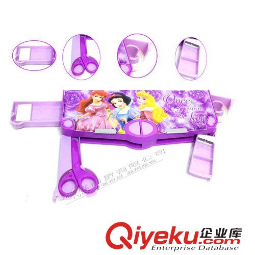  迪士尼 學生文具 zp迪士尼塑料多功能筆盒 公主 米奇筆袋批發(fā) 9901原始圖片2