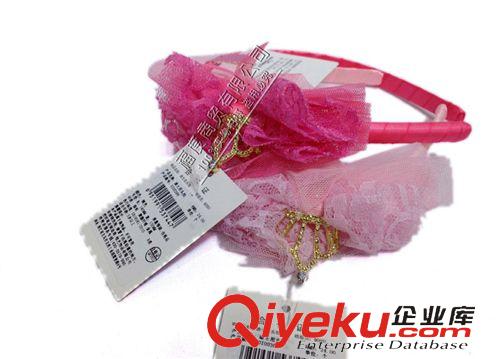 迪士尼 飾 品 熱銷新款頭飾玫紅粉紅發圈發飾迪士尼兒童寶寶頭飾DB00079zp