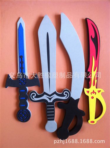 玩具禮品系列 廠家供應(yīng) 高品質(zhì)EVA刀劍 兒童玩具EVA刀具 泡沫劍 安全表演道具