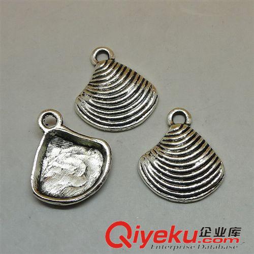 青古配件專區(qū) A1629 貝殼 200個/包 0.6克 15x13mm 古銀色 合金飾品配件批發(fā)