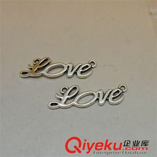 字母/數(shù)字 A6730 英文字母love   100個/包 1.5克32x11mm 合金飾品配件批發(fā)