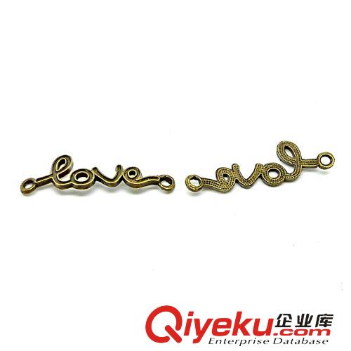 字母/數字 A6117 英文字母 100個/包 1.1克 28x15mm古銀色 合金飾品配件批發