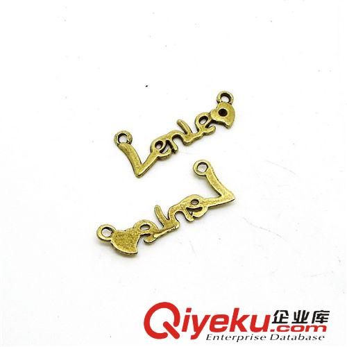 字母/數字 A7531 英文字母 50個/包2.15克 40x11mm 古青色 合金飾品配件批發