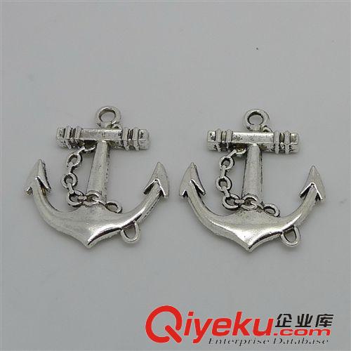 矛頭/船錨/船舵 A0833  船舵 100個/包 2克 24x28mm  古銀色合金飾品配件批發