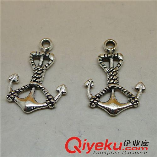 矛頭/船錨/船舵 A2128  船錨 50個/包 2.6克 19x27mm  古銀色合金飾品配件批發