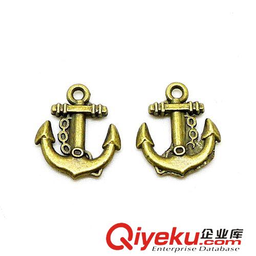 矛頭/船錨/船舵 A6204 船錨 200個/包 0.9克18x12mm古銀色 合金飾品配件批發(fā)