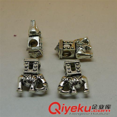 大象 A3957小象 100個/包 1.6克 14x14mm 古銀色 合金飾品配件批發(fā)