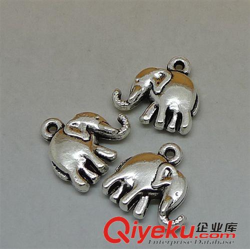 大象 A3813 小象 50個/包 3.3克 22x15mm 古銀色 合金飾品配件批發
