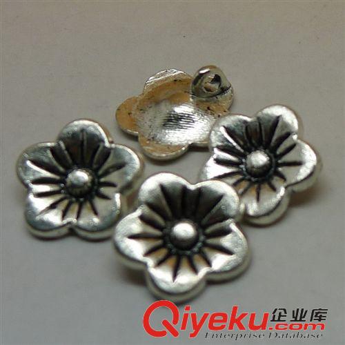 植物類 A1596 花 100個/包 1.1克 12x12mm 古銀色 合金飾品配件批發(fā)