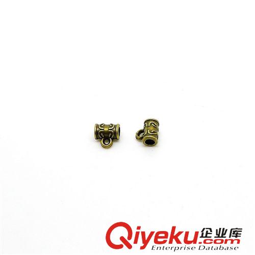 珠子類 A6543  吊墜扣 200個/包 0.8克 7x10mm古銀色合金飾品配件