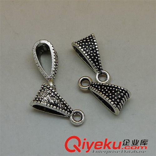 珠子類 A2123 吊墜扣 200個/包 0.8克 7x14mm,孔9x4mm 古銀合金飾品配件