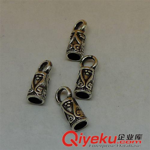 OT扣/合金扣 A0877 皮繩扣 200個/包 0.5克 15x6mm 古銀色合金飾品配件批發