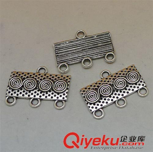 OT扣/合金扣 A0877 皮繩扣 200個/包 0.5克 15x6mm 古銀色合金飾品配件批發